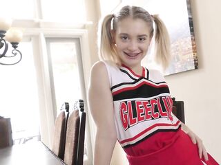 Anastasia Knight is a horny blond cheerleader who loves to suck dong, lick booty and get banged