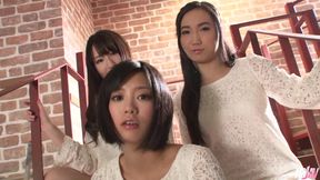 Cock Crazy Asian Babes Haruna, Sanae Momoi and Uta Kohaku Drain Their Men