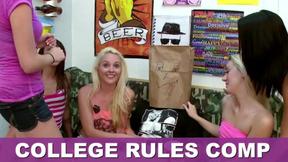 ”University Room Delight: Teen Sluts Get Frat Boy Action”