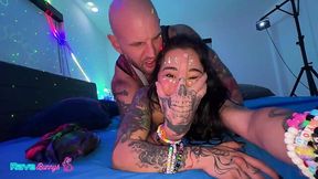 Broken brunette teen fitted huge cock in hardcore after-party tryout