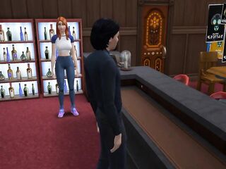 DDSims group-fucked in bar by husband's allies - Sims 4