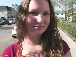 Curvy teen 1st time screw van banged