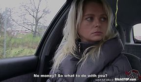 bitch stop - blonde czech milf picked up at the bus station