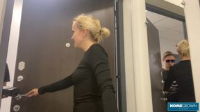 Delivery Guy Swaps Toy For His Uncut Dick To Fuck Blonde Lolipop