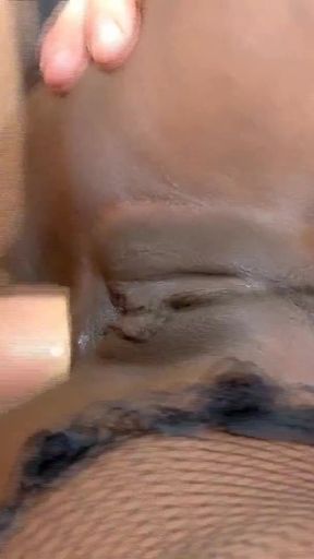 French Redhead Ebony milf gets anal fuck at amateur casting   Clip 3