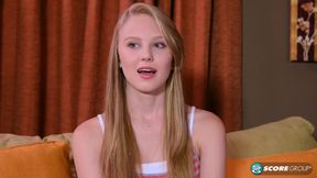 Lily Rader & Lily Sofa’s $$$ Lily on Sofa Double Penetration Scene
