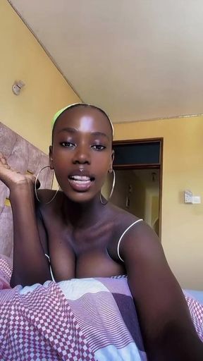 Sexy Natural Kenyan Ebony Babe Short Clip Just for You #02