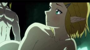 Princess Zelda In The Pool - Surprise sex - HENTAI Uncensored