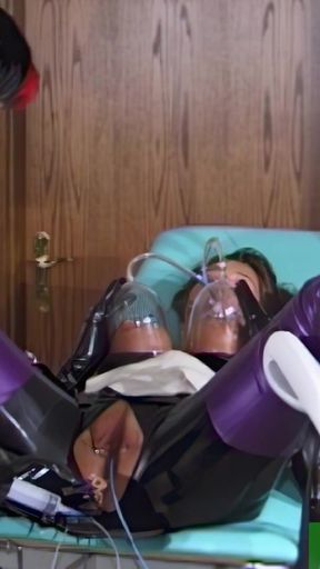 German dominatrix dominates a woman and a man   Clip 2