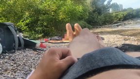 Exhibitionist Girl Watches Me Cum After I Show Her My Dick