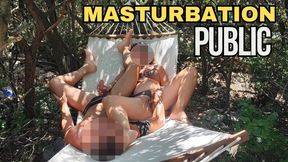 TEACHER SQUIRTS! Caught Fingering - Handjob in Public Park! CUMSHOT on Hammock! - MissCreamy