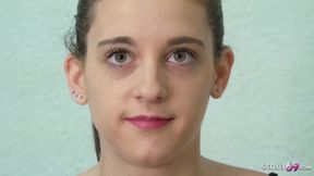 Young German babe in hardcore casting porn - POV sex, natural tits