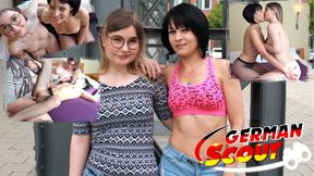 GERMAN SCOUT - CANDID BERLIN GIRLS' FIRST FFM THREESOME PICKUP