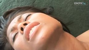 Hasrdcore sex with a hot brunette