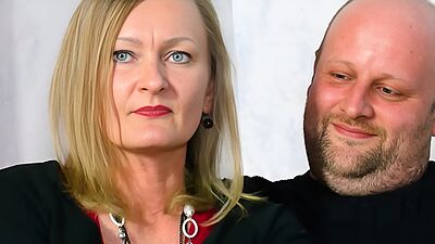 German teen meet old swinger couple at casting for 3some FFM