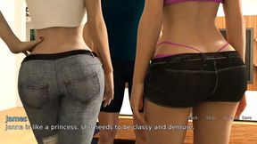 Thirsty for my guest #6 Audrey gave me a footjob - Jenna let me play with her tits