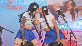 Hot Latina Lesbos Go Fucking Wild, Kissing and Cumming like Fucking Animals