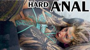 ”tattoo chick get banged balls deep in her butt / ASS FUCKING, gape, prolapse, split tounge”