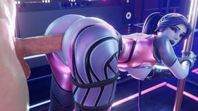 Hard anal sex! Fucking Widowmaker's big round ass - Overwatch 3D Hentai Porn