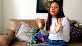 Unannounced this latina teen comes over for a model casting
