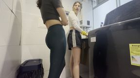 My best friend and I are hiding a secret in the laundromat