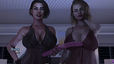 MILF Step Aunty Taught Innocent Stepson How to Pleasure His Stepmom - 3D Hentai Animated Porn - Life in Santa County