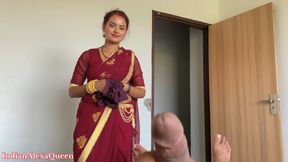 Desi Village Stepsister came home from the market and you saw her helping her brother-in-law to masturbate IndianAlexaQueen