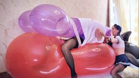 Q1119 Big balloon bursts in big panties - 1080p
