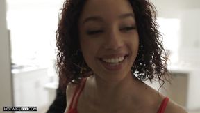 HOTWIFE XXX - Husband Loves To Watch Ebony Hotwife Become a Slut With a New Shaft