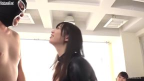Brunette Japsploitation: Strapped-up Sub's Anal Awakening