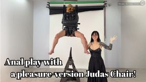 Anal play with the pleasure-version Judas Chair!