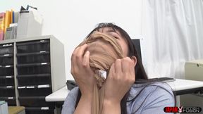 Sweaty Nylon Stench Floods the Office: Fuuka Nagano Buries Her Tongue Between Wakana Mashiro's Stinky Toes