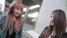 Japanese students in an explicit adult film