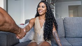 Amateur Cinnamon Skin Brazilian Stripped &amp; Railed In Fake Job Interview