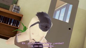 TEACHER HAS SEX WITH STUDENT IN THE LIBRARY taboo POV +18 3D HENTAI