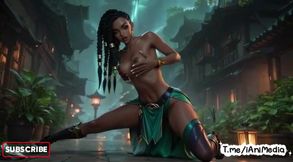 Senna League of Legends Hentai Compilation Stripping and Big Tits Tease