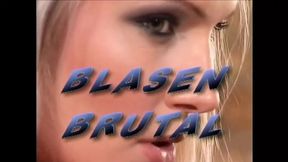 Young German amateur gets double-fucked in the cellar