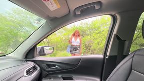 I GET INTO THE CAR A BIG ASS STRANGER WHO WAS WAITING FOR HER TAX