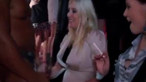 Victoria Ferrera’s Party & Stockings Gangbang