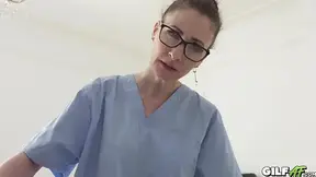 GilfAF- Skinny Nurse Scarlet's Deep GILF Creampie