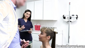 ”Nurse Jasmine Wilde prepares sexy girl Tommy King for a threeway with Dr Mike Mancin”