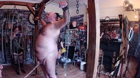 Part 2:- Lanista Bear and Domina Satana teaches Mistress Izar and Master Izar