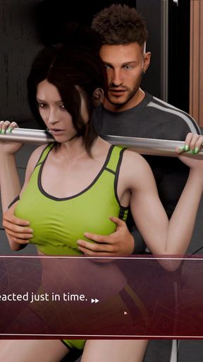 EP2: Flirty Emma in the Gym - Sex Coach: Hot Yoga   Clip 2