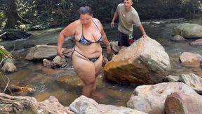 risky sex in the river amazing fucking