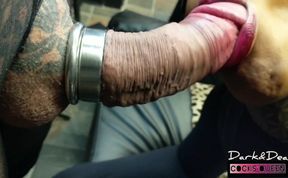 The cock-eating Latina Queen "Dark Dea" in (Blowjob domination)