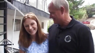 Allison Wyte gives a sloppy blowjob before Dick Nasty pounds her tight ass