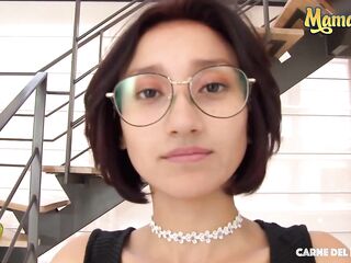 CarneDelMercado - Luna Castillo Nerdy Latin chick Colombiana With A Ideal Butt Gets Picked Up And Screwed