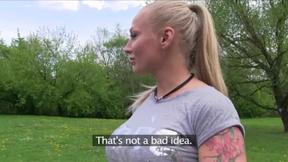 ”Big Boobed Glamour Model's Outdoor Fuck”