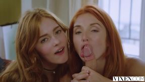 Red Fox: Russian Threesome with Big Tits