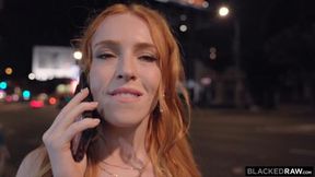 Tiny Redhead Madi Collins Takes Huge BBC Gangbang